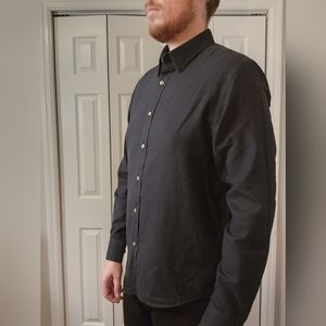 Untuckit Black Twill Shirt